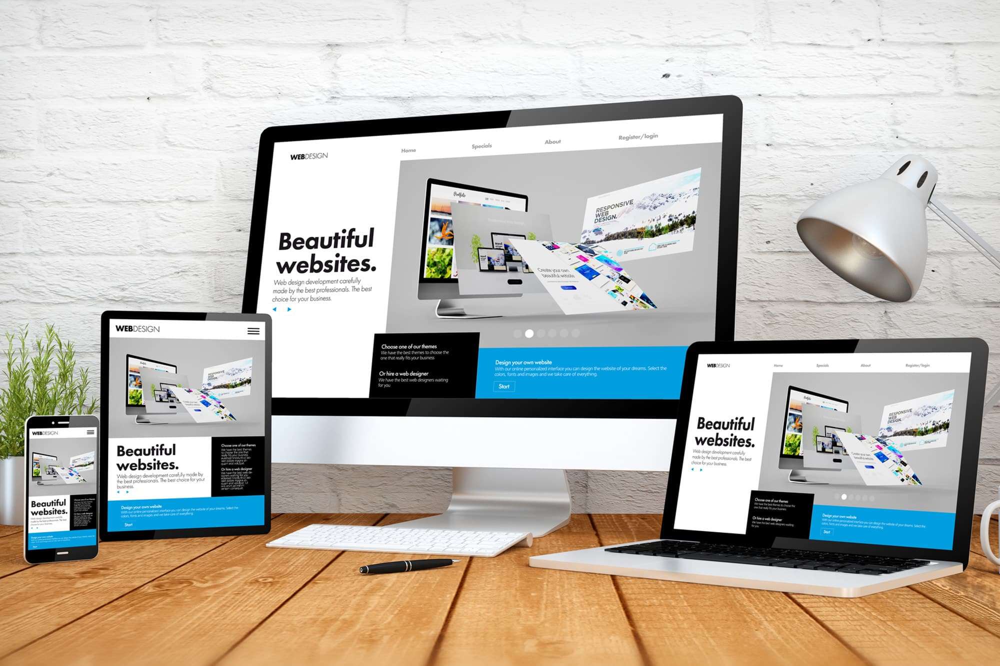 Mobile e-commerce app mockup