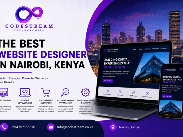 The Best Website Designer in Nairobi, Kenya – Codestream Technologies